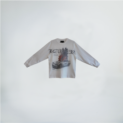WHITE LONGSLEEVE T-SHIRT