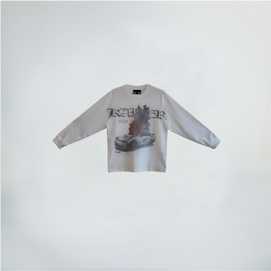 WHITE LONGSLEEVE T-SHIRT